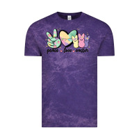 Cloud Purple peace love peeps Vintage Tee - MaliasSmallBusiness