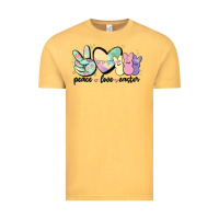 Vintage Mustard peace love peeps Vintage Tee - MaliasSmallBusiness
