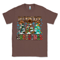 Chestnut Howdy Christmas Classic Tee - CowhideDigitalArt