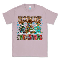 Lilac Howdy Christmas Classic Tee - CowhideDigitalArt