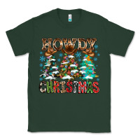 Sports Green Howdy Christmas Classic Tee - CowhideDigitalArt
