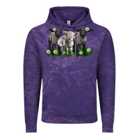 Cloud Purple baby sheeps with daisies Vintage Hoodie - LillyAllenDesigns