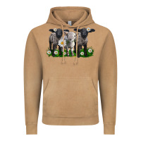 Vintage Camel baby sheeps with daisies Vintage Hoodie - LillyAllenDesigns