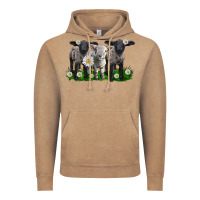 Vintage Coffee baby sheeps with daisies Vintage Hoodie - LillyAllenDesigns