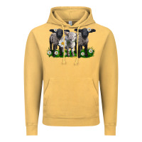Baby Sheeps With Daisies Vintage Hoodie | Teevron