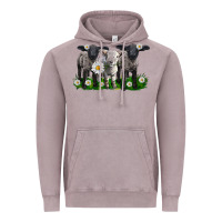Vintage Zinc baby sheeps with daisies Vintage Hoodie - LillyAllenDesigns