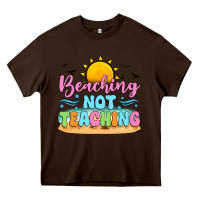 Beaching Not Teaching Black Back Heavy Core Tee | Teevron