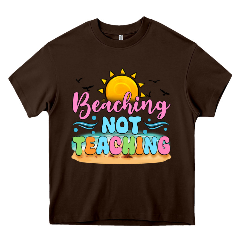 Beaching Not Teaching Black Back Heavy Core Tee by JahusDesignShop | Teevron