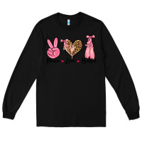 Black peace love ballet Long Sleeve Tee - NancyCooperArtShop
