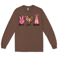 Chestnut peace love ballet Long Sleeve Tee - NancyCooperArtShop