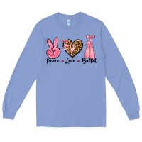 Colony Blue peace love ballet Long Sleeve Tee - NancyCooperArtShop
