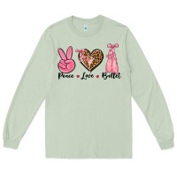 Matcha peace love ballet Long Sleeve Tee - NancyCooperArtShop