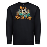 Black It's a Soccer Kinda Day Premium Sweatshirt - HowdyJamesFarm