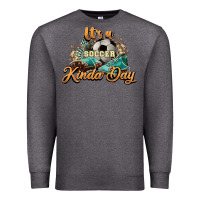 Charcoal Heather It's a Soccer Kinda Day Premium Sweatshirt - HowdyJamesFarm