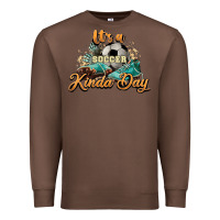 Chestnut It's a Soccer Kinda Day Premium Sweatshirt - HowdyJamesFarm