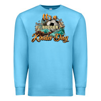 Ocean Blue It's a Soccer Kinda Day Premium Sweatshirt - HowdyJamesFarm