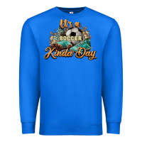 True Royal It's a Soccer Kinda Day Premium Sweatshirt - HowdyJamesFarm