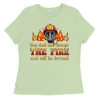 Matcha the fire with firefighter air mask Ladies Tee - HRA Design Shop