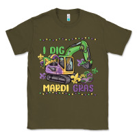 Army Green i dig mardi gras Classic Tee - MaliasSmallBusiness