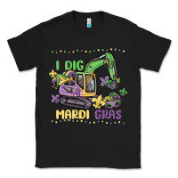 Black i dig mardi gras Classic Tee - MaliasSmallBusiness