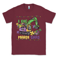 Burgundy i dig mardi gras Classic Tee - MaliasSmallBusiness