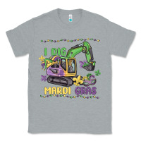 Heather Grey i dig mardi gras Classic Tee - MaliasSmallBusiness