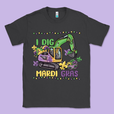 I Dig Mardi Gras Classic Tee Designed By Maliassmallbusiness