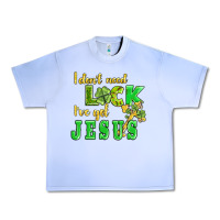 Grape Ice i dont need luck i have got jesus Urban Heavy Tee - AdoDesignShop