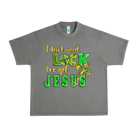 Tornado i dont need luck i have got jesus Urban Heavy Tee - AdoDesignShop