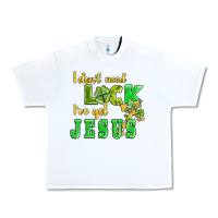 White i dont need luck i have got jesus Urban Heavy Tee - AdoDesignShop