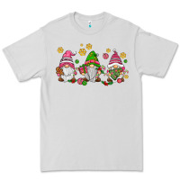 Dove Grey pink christmas gnomies Premium Tee - AdoDesignShop