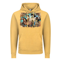 Vintage Mustard 3 western horses running free Vintage Hoodie - LillyAllenDesigns