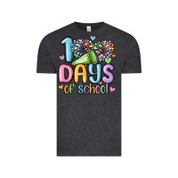 Vintage Black 100 days of school cheer Vintage Tee - MaliasSmallBusiness