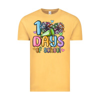 Vintage Mustard 100 days of school cheer Vintage Tee - MaliasSmallBusiness