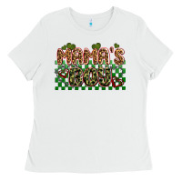 White valentines day mama's boy olivia Ladies Tee - OliviaCreatesArt