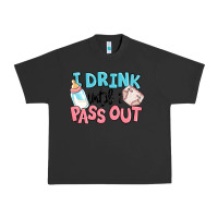 Pigment Black i drink until i pass out baby Urban Heavy Tee - MaliasSmallBusiness