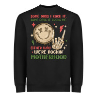 Black some days i rock it some days it rocks me either w Heavyweight Sweatshirt - MaliasSmallBusiness