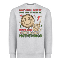 Heather Grey some days i rock it some days it rocks me either w Heavyweight Sweatshirt - MaliasSmallBusiness