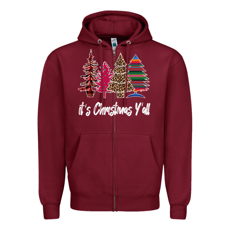 Merry Christmas Pine Tree Zipper Hoodie by Bettercallsaul | Teevron