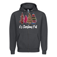 Smoke Merry Christmas Pine Tree Zipper Hoodie - Bettercallsaul