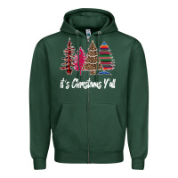 Sports Green Merry Christmas Pine Tree Zipper Hoodie - Bettercallsaul