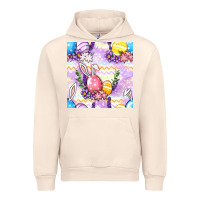 Sandshell Easter Eggs With Flowers Seamless Pattern Urban Hoodie - BundleAndBundleShop