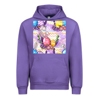 Tulip Easter Eggs With Flowers Seamless Pattern Urban Hoodie - BundleAndBundleShop
