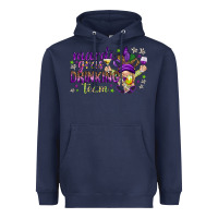 Navy Mardi Gras drinking team with gnome Heavyweight Hoodie - HowdyJamesFarm