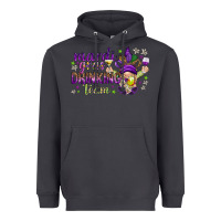 Smoke Mardi Gras drinking team with gnome Heavyweight Hoodie - HowdyJamesFarm