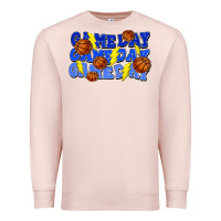 Pale Pink Game day game day game day lightning bolt Premium Sweatshirt - HowdyJamesFarm