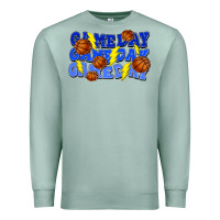 Seafoam Game day game day game day lightning bolt Premium Sweatshirt - HowdyJamesFarm