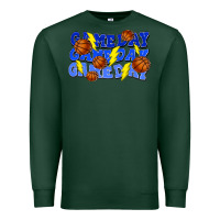 Sports Green Game day game day game day lightning bolt Premium Sweatshirt - HowdyJamesFarm
