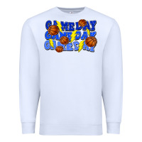White Game day game day game day lightning bolt Premium Sweatshirt - HowdyJamesFarm