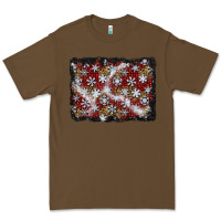 Cacao christmas snow crystals background Premium Tee - BundleAndBundleShop